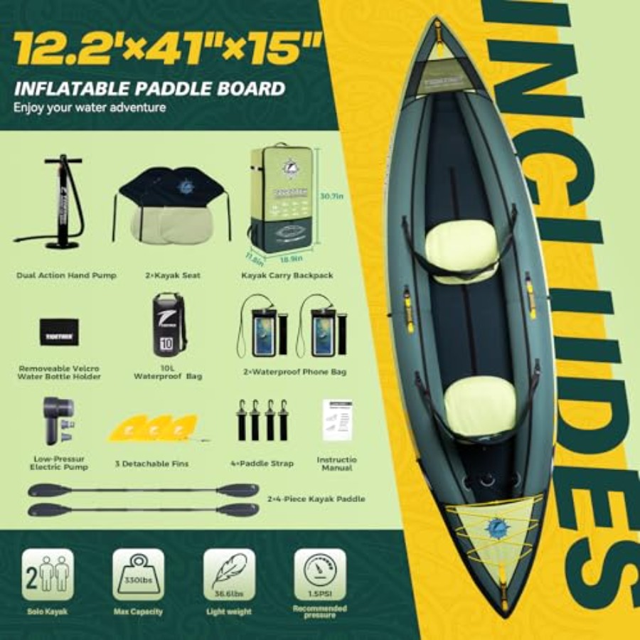 Inflatable Touring Kayak For L - огляд і ціна Fishing Kayak Seat
