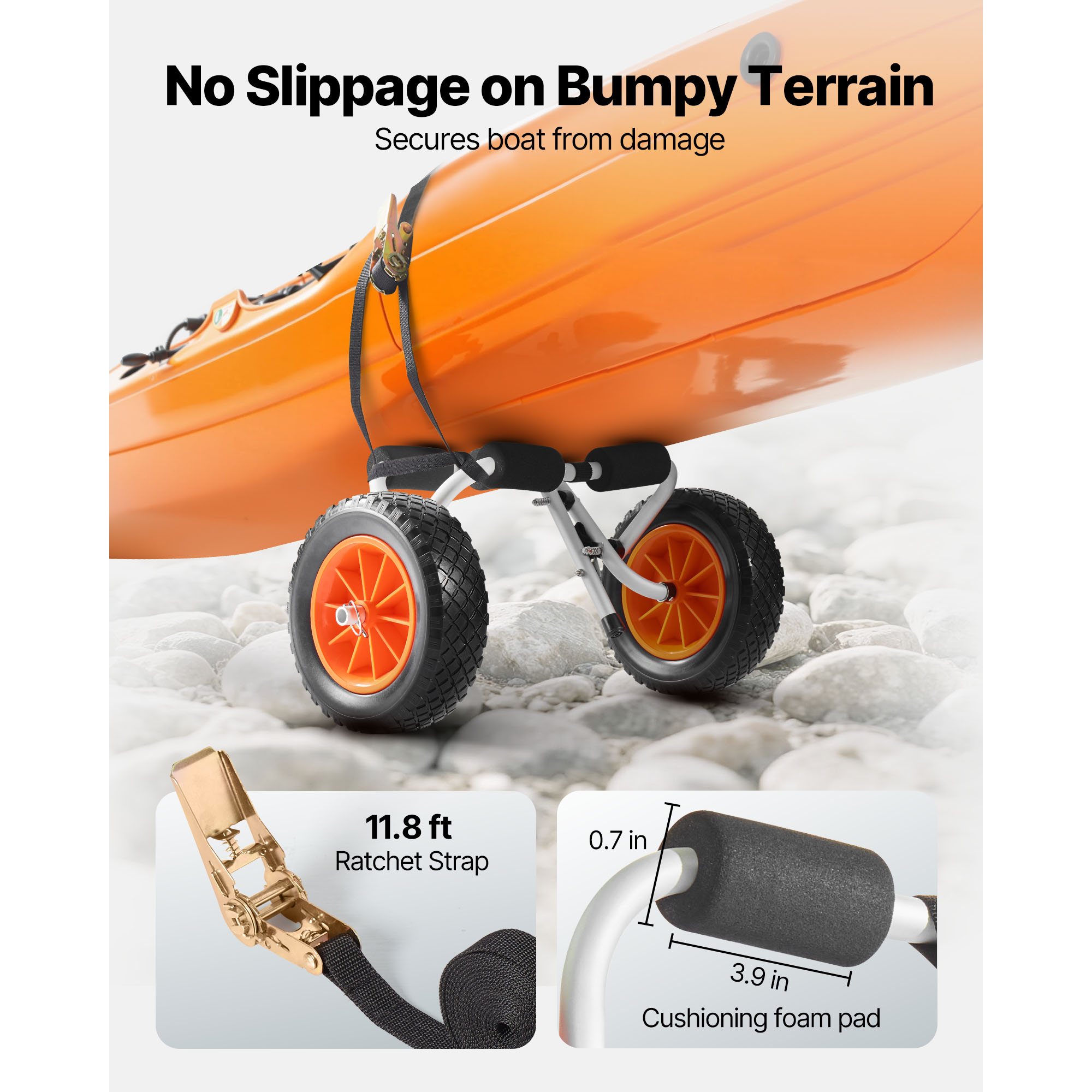SucceBuy 200 lbs Kayak Cart Fo - огляд і ціна Fishing Kayak Cart