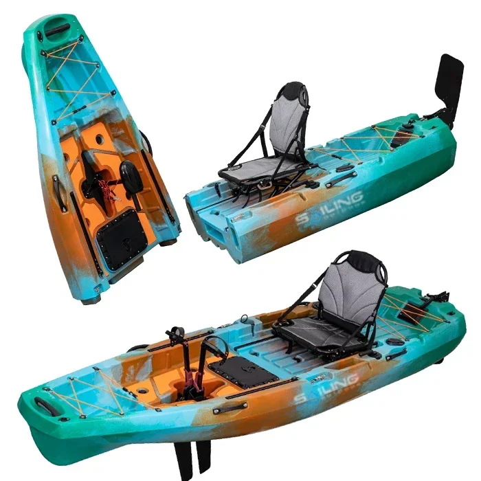 9.5ft 1 Person Folding Plastic - огляд і ціна Fishing Kayak Pedal Drive