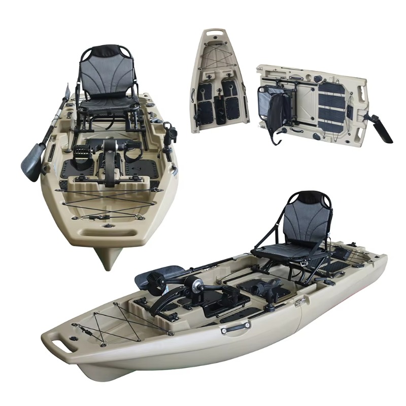 1 Person HDPE/PE Sit-On-Top CE - огляд і ціна Fishing Kayak Pedal Drive