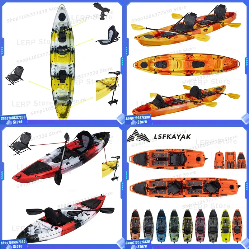 2 Person Plastic Rigid Sit Ton - огляд і ціна Fishing Kayak Sit In